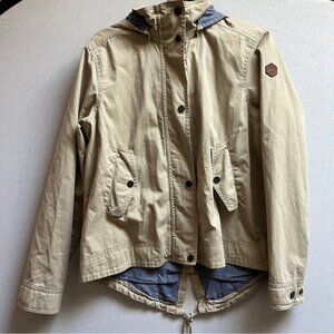 Timberland Mount Mansfield Short Hooded Parka in Sand Sz M